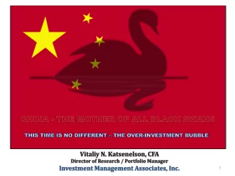 Vitaliy N. Katsenelson, CFA  Director of Research / Portfolio Manager  Investment Management