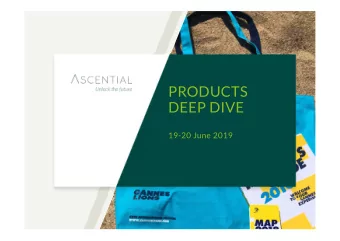 PRODUCTS  DEEP DIVE  19-20 June 2019  WELCOME  DUNCAN PAINTER  PHIL THOMAS  2  2019 KEY PRIORITIES