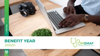 BENEFIT YEAR  2020/21  Agenda  01  Profile of the Fund  02  Overview of the Plans  03  Benefits