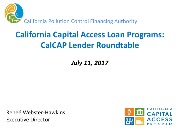 california capital access loan programs calcap lender
