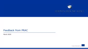 Feedback from PRAC  March 2020  An agency of the European Union  Pharmacovigilance Risk Assessment