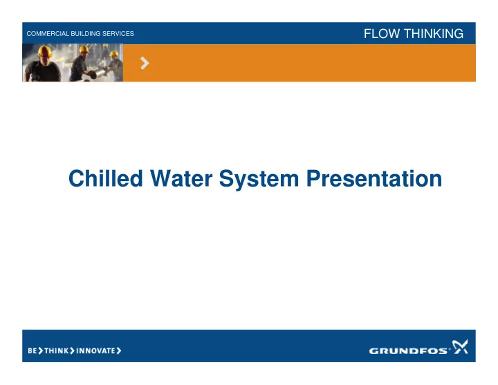 chilled water system presentation
