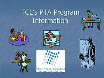 Information  TCL Division of  Health Science Program  Associate in Applied Science  Major: