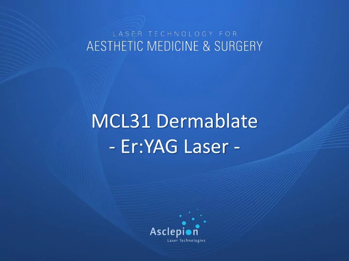 er yag laser technology made in germany