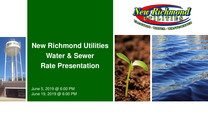 new richmond utilities water amp sewer rate presentation