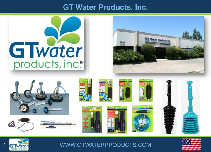 gt water products inc