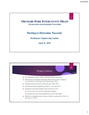 Drainage District and Drain Route  Drainage District = 476 acres  316 acres-Genesee County
