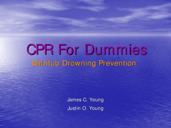 cpr for dummies cpr for dummies