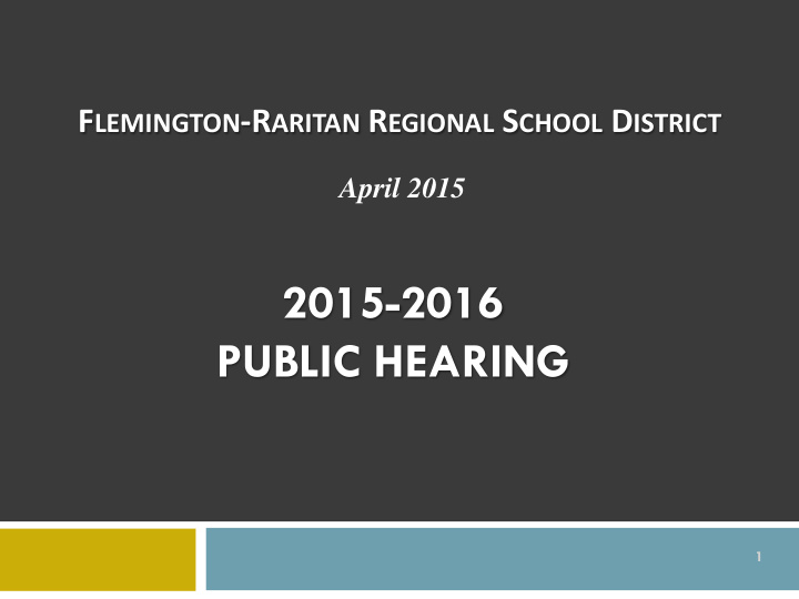 2015 2016 public hearing