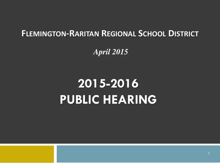 2015 2016 public hearing