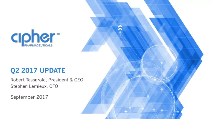 q2 2017 update