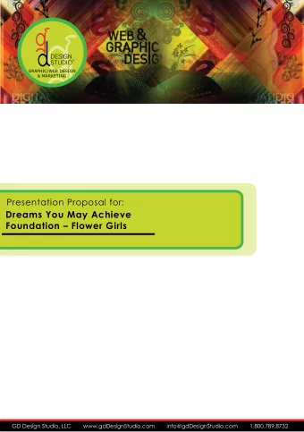 Dreams You May Achieve  Foundation  Flower Girls  GD Design Studio, LLC