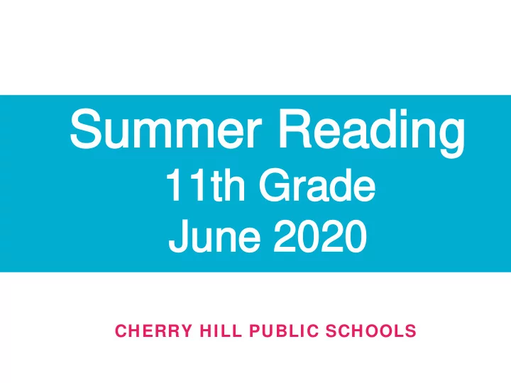 summer reading summer reading