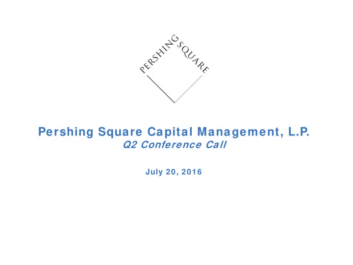 july 20 2016 no longer business as usual an overview of