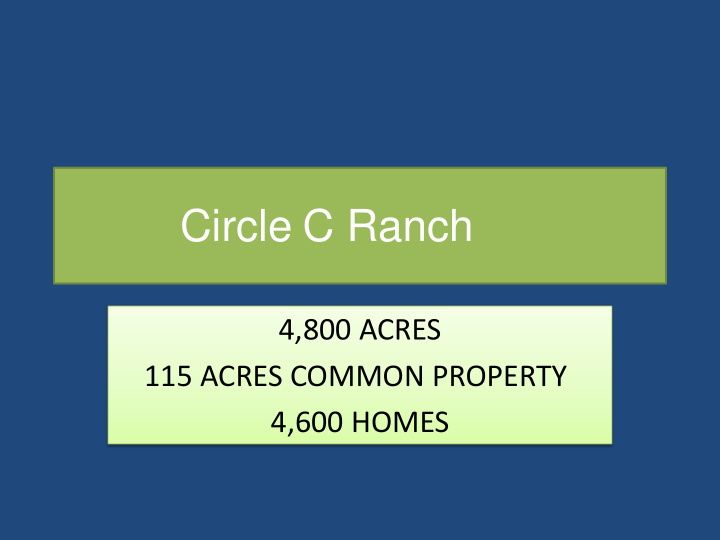 circle c ranch