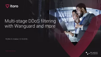 with Wanguard and more PLONG 21, Krakw 1 -2.10.2018 r.  www.itoro.com.pl  About ITORO  Tuning