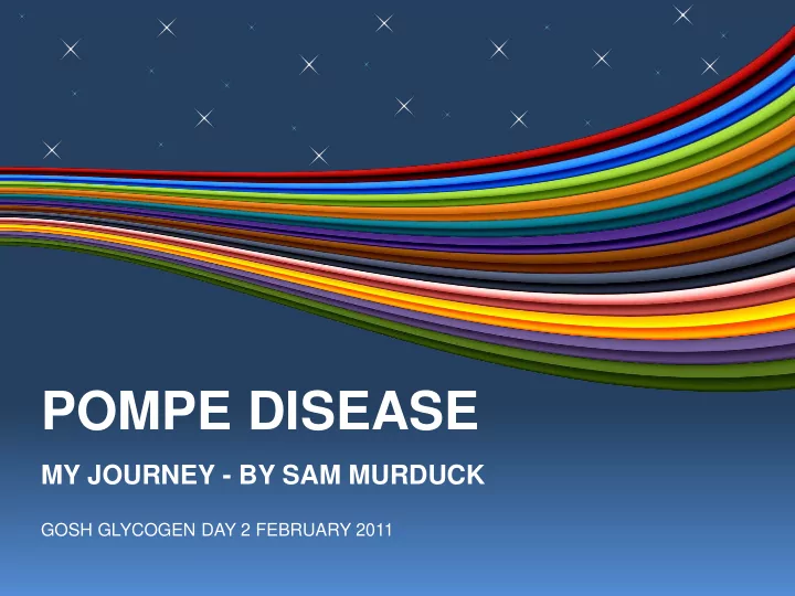 pompe disease