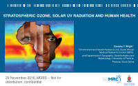 stratospheric ozone solar uv radiation and human health