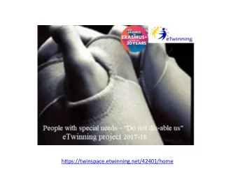 https://twinspace.etwinning.net/42401/home  Partner schools