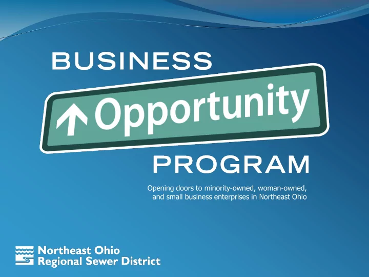 opening doors to minority owned woman owned and small