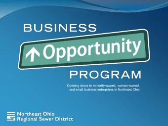 Opening doors to minority-owned, woman-owned,  and small business enterprises in Northeast Ohio