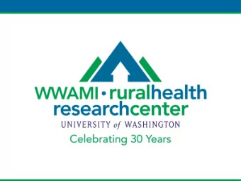 Buprenorphine for the Treatment of  Opioid Use Disorder: Recommendations  from Rural Physicians  C.