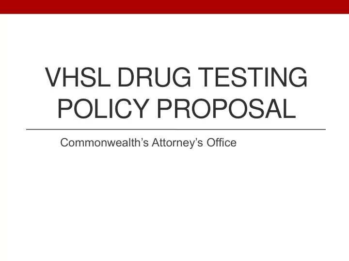 policy proposal
