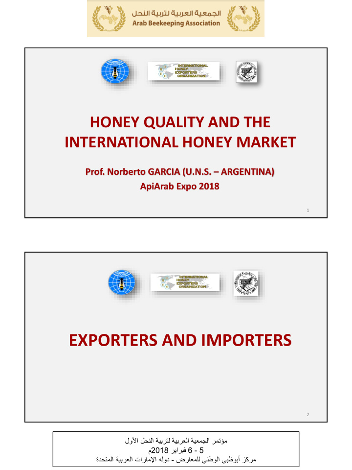exporters and importers
