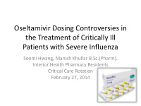 the treatment of critically ill
