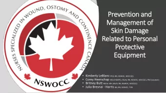 Skin Damage  Related to Personal  Protective  Equipment  Kimberly LeBlanc PhD, RN, NSWOC,