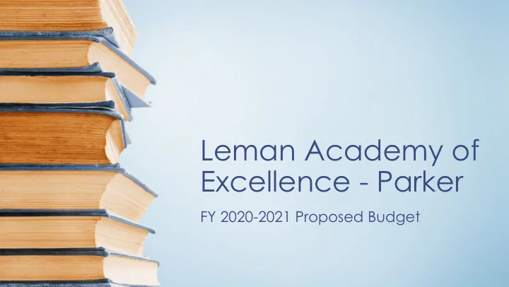 leman academy of excellence parker