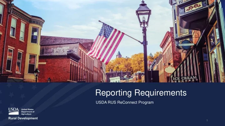reporting requirements