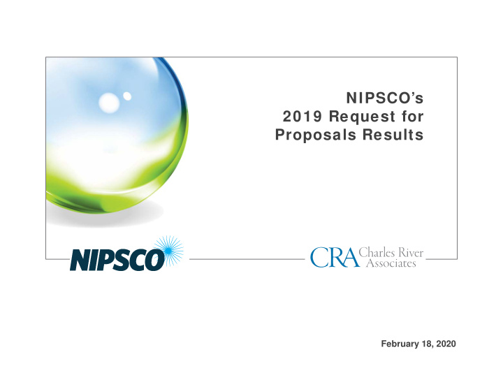 nipsco s 2019 request for proposals results