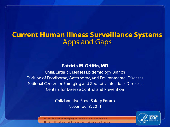 current human illness surveillance systems