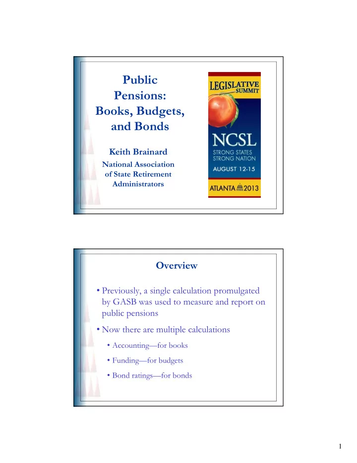 public pensions books budgets b k b d t and bonds