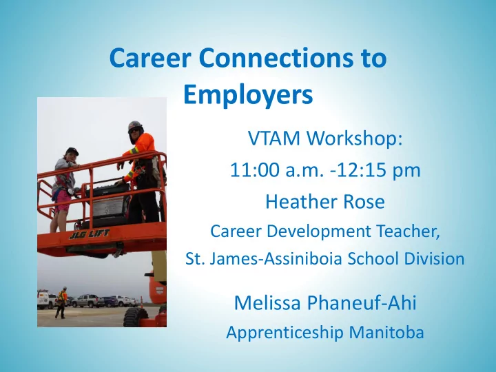 career connections to