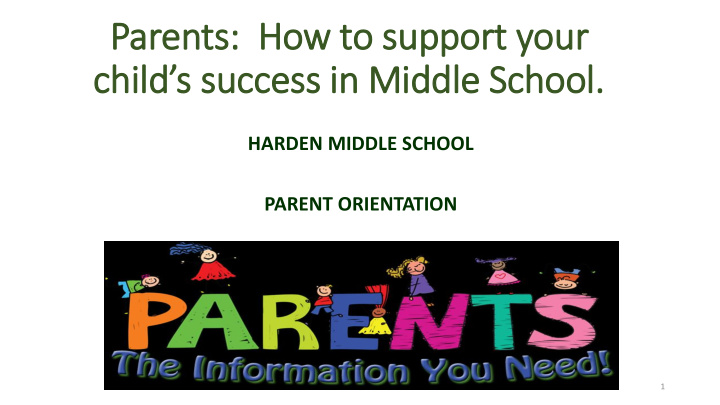 child s success in middle school