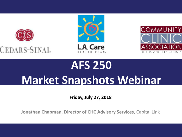 afs 250 market snapshots webinar