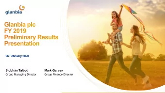 26 February 2020  Siobhn Talbot  Mark Garvey  Group Managing Director  Group Finance Director