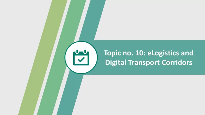 digital transport corridors