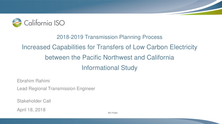 increased capabilities for transfers of low carbon