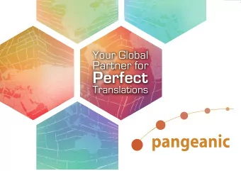 Perfect  Translations  PPG &amp; Pangeanic  TRANSLATION  PARTNERSHIP  PPG &amp; Pangeanic  On