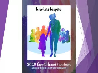 Todays Speaker: Darryle Clott Teachers Inspire : One of the most  important things we do is