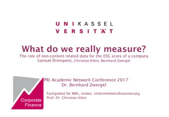 What do we really measure?  The role of non-content related data for the ESG score of a company