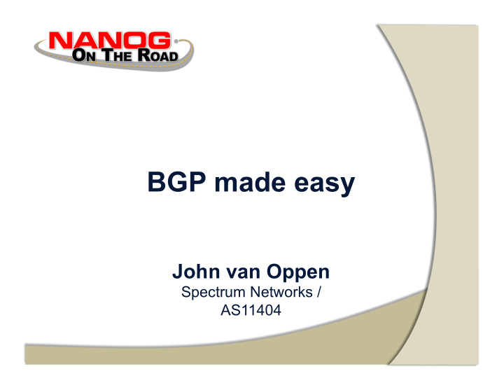 bgp made easy