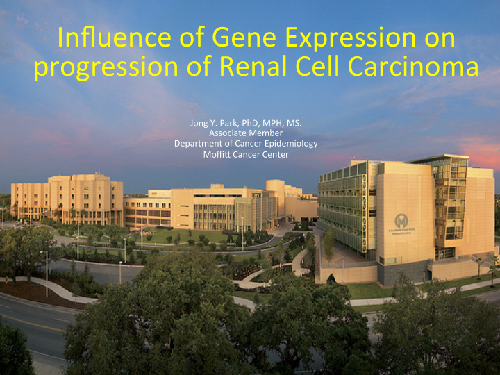 influence of gene expression on progression of renal cell