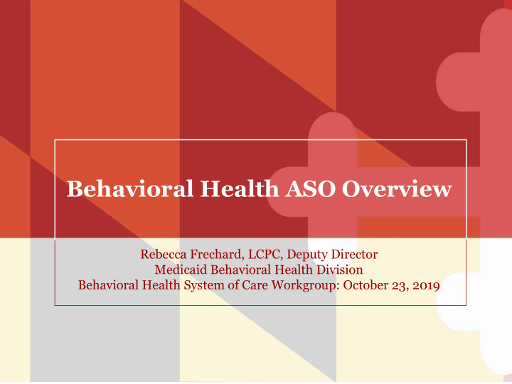 behavioral health aso overview