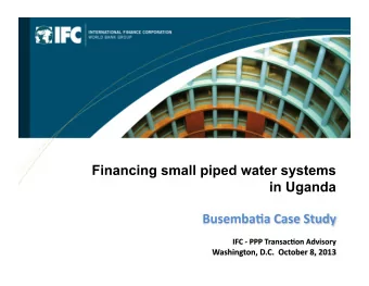 Table  of  Content    Rural  Water  Sector  in  Uganda     The