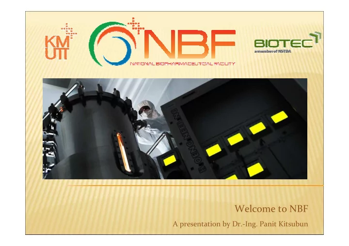 welcome to nbf