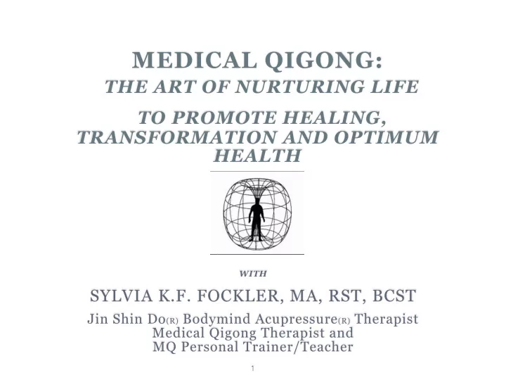 what is qigong